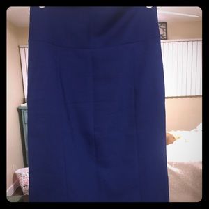 Royal Blue Pencil Skirt
